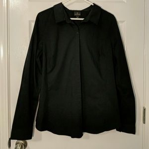 Women's Worthington Black Button Up Dress Shirt